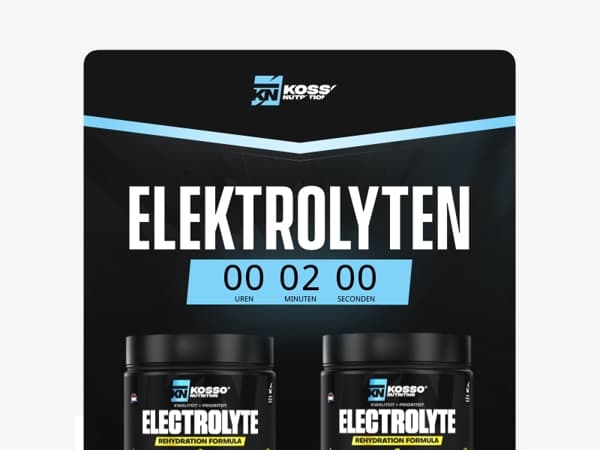 TIK TAK… 20% korting op Elektrolyten loopt af! ⏳