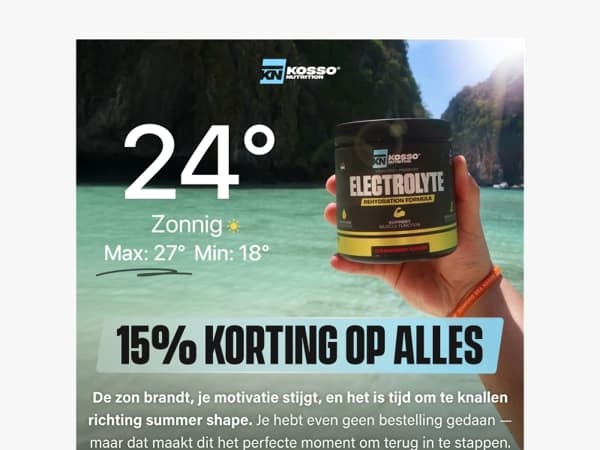 15% KORTING speciaal voor jou