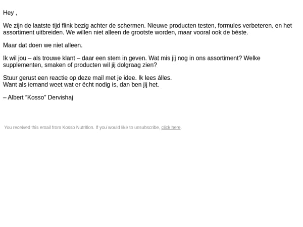 Wat mis jij nog in onze shop? 💬