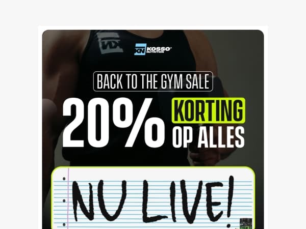 Back to the Gym Sale is NU LIVE! 🔥