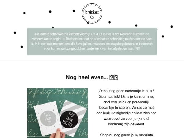 ⏰ Het is bijna zomervakantie!