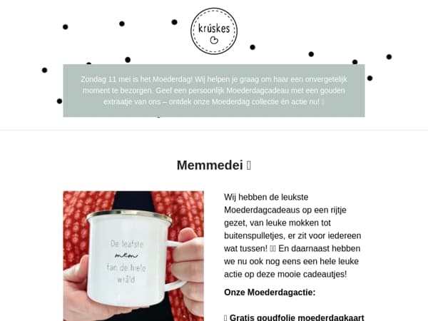 💐 Verras jouw mem of beppe met Moederdag!