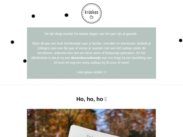 Het aftellen tot kerst kan beginnen! 🌲