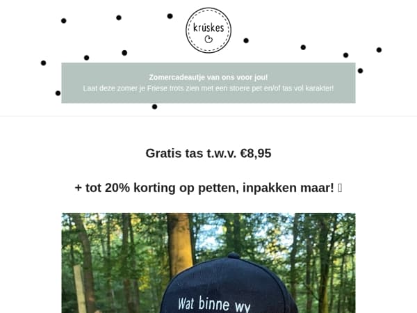 🧢 Pet op, tas mee en het zonnetje erbij!