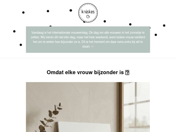 💕 Heb jij al geprofiteerd van onze leuke Vrouwendag actie?