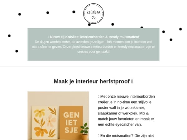 🍂 Nieuw: fleur je huis & bureau op!