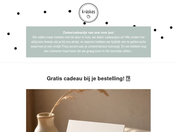 Simmer vibes! ☀️ Krijg nu een leuk cadeautje bij je bestelling!