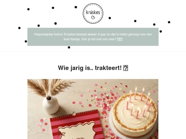 Krúskes is jarig! 🎈