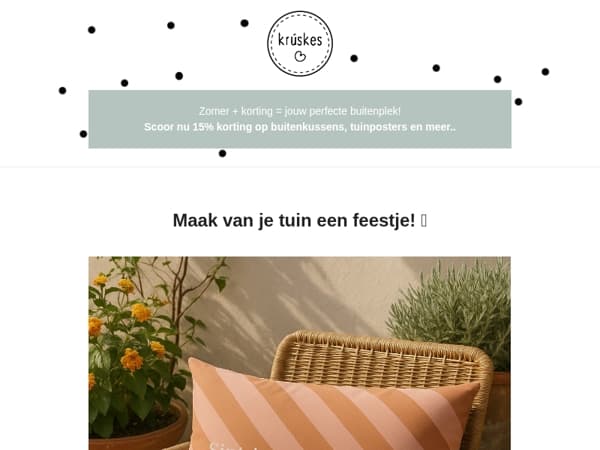 🌞 Stralend weer, stralende kortingen!