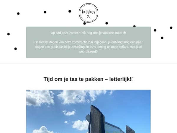 🌞 Onze zomeractie is bijna voorbij!