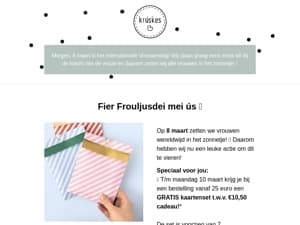 Morgen is het internationale vrouwendag! 💕