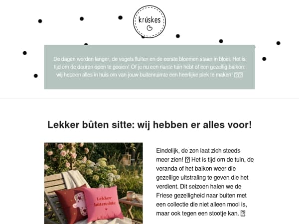 ☀️ De zon schijnt! Ontdek onze mooie buitencollectie...