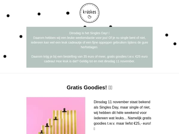 Singles Day Weekendactie! 🙌🏻