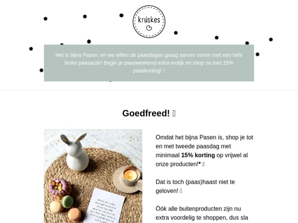 🐣 Het paasweekend is begonnen!