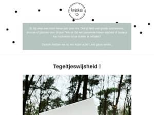 📢 15% korting op alle tegeltjes en bordjes!