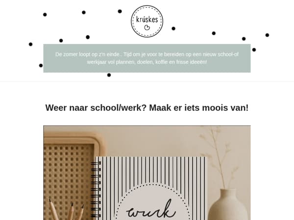 Bijna back 2 school (of werk)? Wij helpen je opstarten! 📚