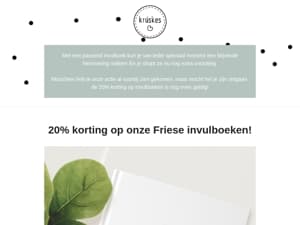 📢 Invulboeken actie!