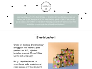 💙 Blue Monday Weekend is begonnen!