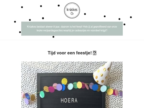 Heb jij al geprofiteerd van onze feestactie? 🎈