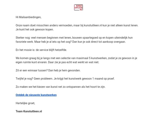 Liever kunst kopen of lenen?