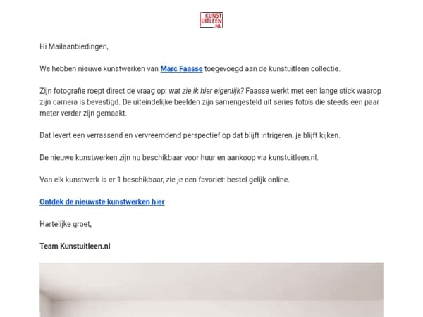 Nieuwe kunstwerken in de collectie van Marc Faasse.