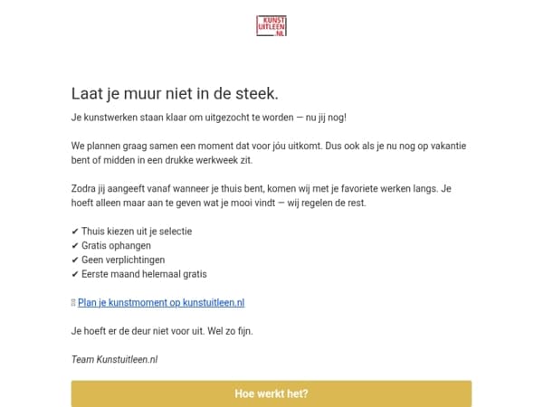 Laat je muur niet wachten 🎨

