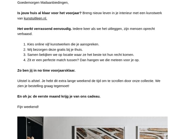 Haal voorjaars kunst in huis dit lange weekend