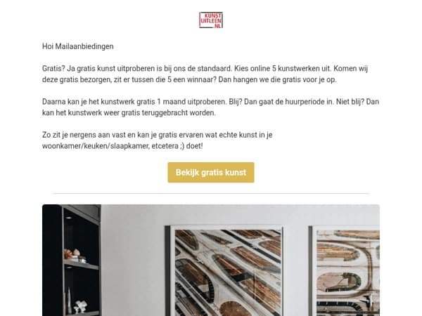 Gratis kunst uitproberen van kunstuitleen.nl