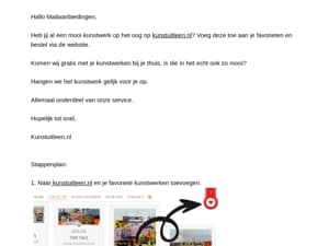 Heb jij je kunstwerk al online besteld?