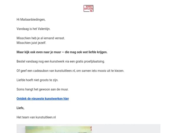 Vandaag is het Valentijn. Je muur verdient ook liefde