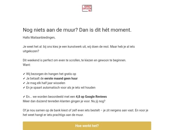 Weekendtip: laat ons iets moois bij je ophangen