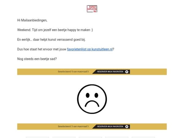 Maak jezelf (en je favorietenlijst) happy