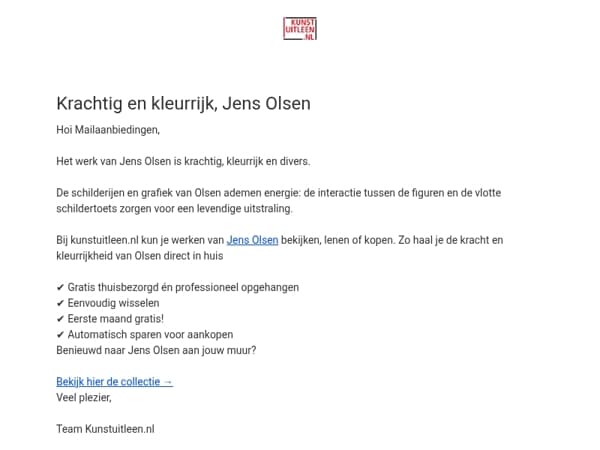 Jens Olsen – kleurrijke kracht op doek