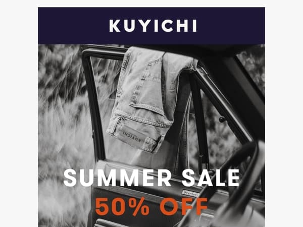 Nog meer korting: de sale is nu 50%!
