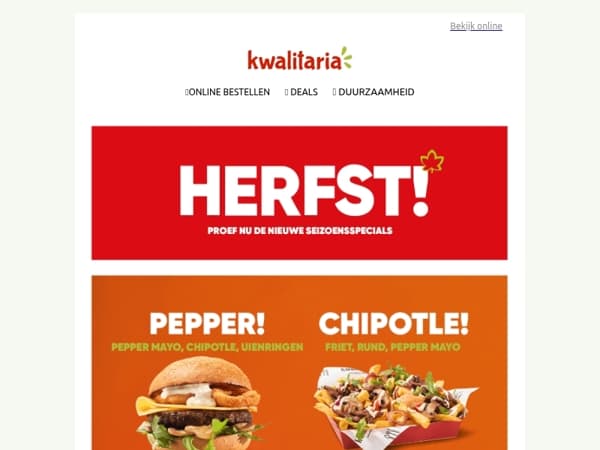 Herfst in de lucht 🍁Nieuwe specials op het menu!