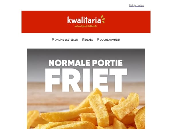 Ga jij voor een gratis frietje ?
