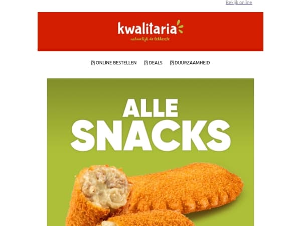 Snacken met euro's korting!