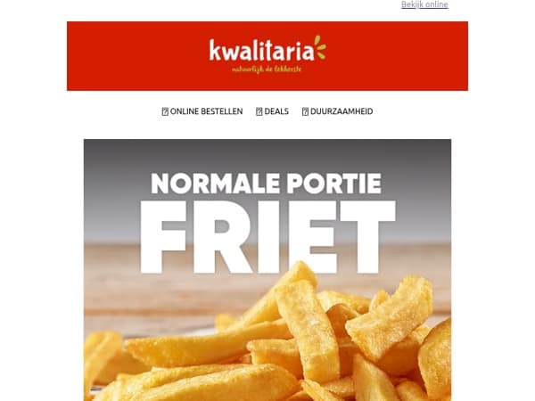 Ga jij voor een gratis frietje ?