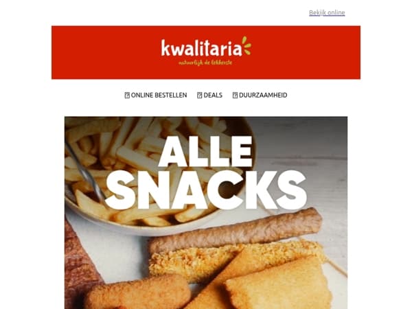 Snacken met euro's korting!