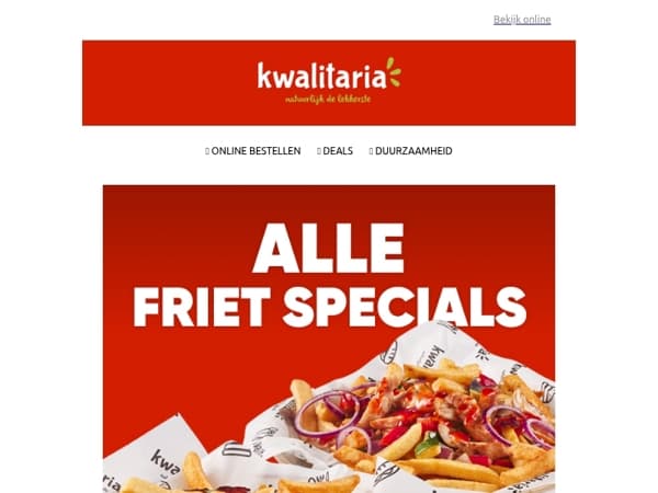 Scoor nu jouw GRATIS friet special!