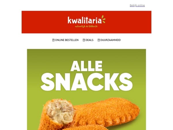 Snacken met euro's korting!