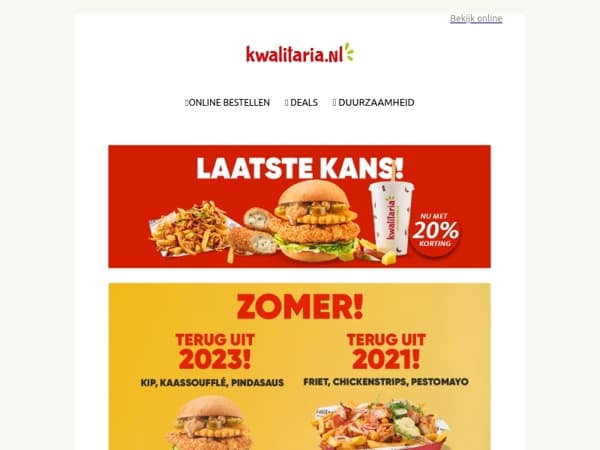 Laatste kans! Scoor nu nog snel jouw zomerproducten!