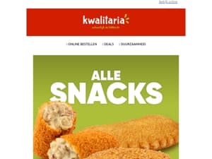 2+1 gratis op alle snacks!