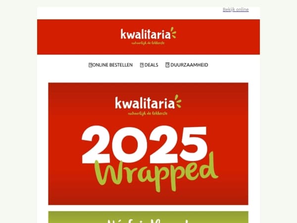 Bedankt voor een verrukkelijk 2025!