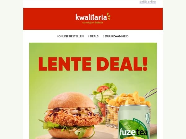 Lente in je bol? Deal in je mandje!