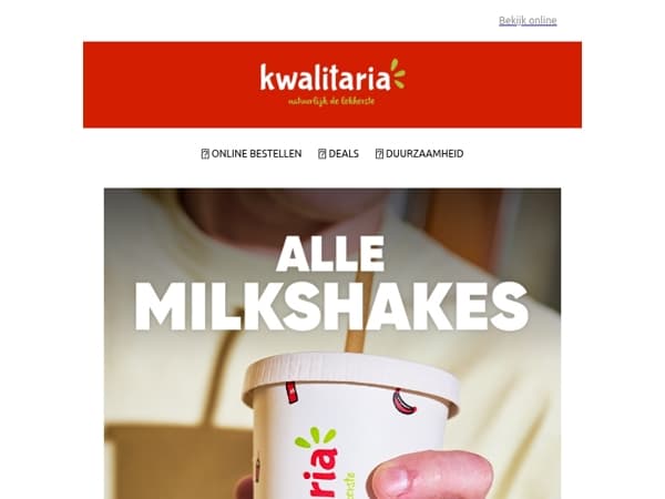 Lekker afkoelen met korting op milkshakes!