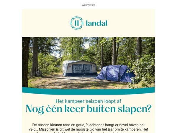 Nog even buiten slapen?