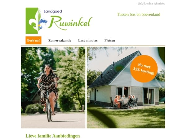 🌞 35% last minute korting