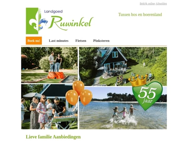 We zijn jarig! Krijg tot wel 55% korting in de zomervakantie 💚