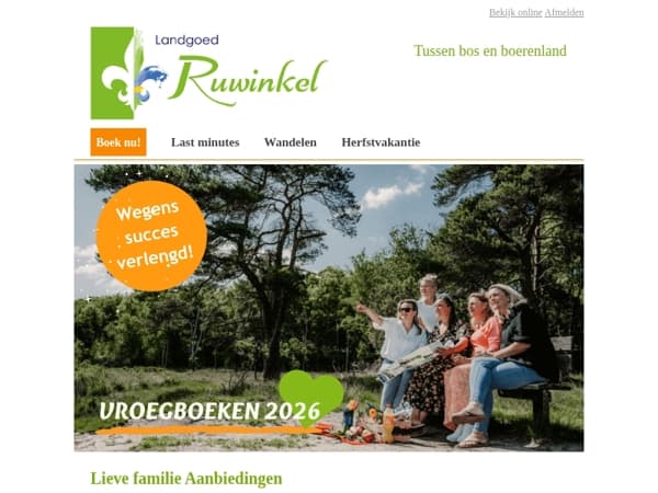 Wegens succes verlengd 💚